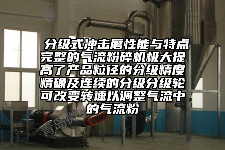  分级式冲击磨性能与特点完整的气流草莓视频APP官网在线观看极大提高了产品粒径的分级精度精确及连续的分级分级轮可改变转速以调整气流中的气流粉